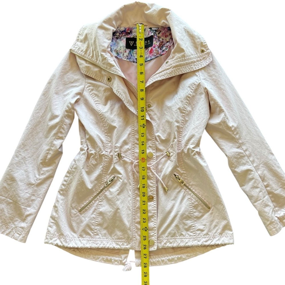 Guess Jacket Utility Anorak Rain Coat Pink Women’s Small - Picture 10 of 16